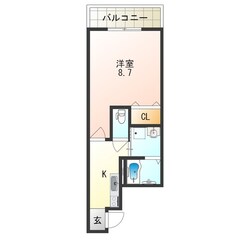 新深江駅 徒歩8分 3階の物件間取画像